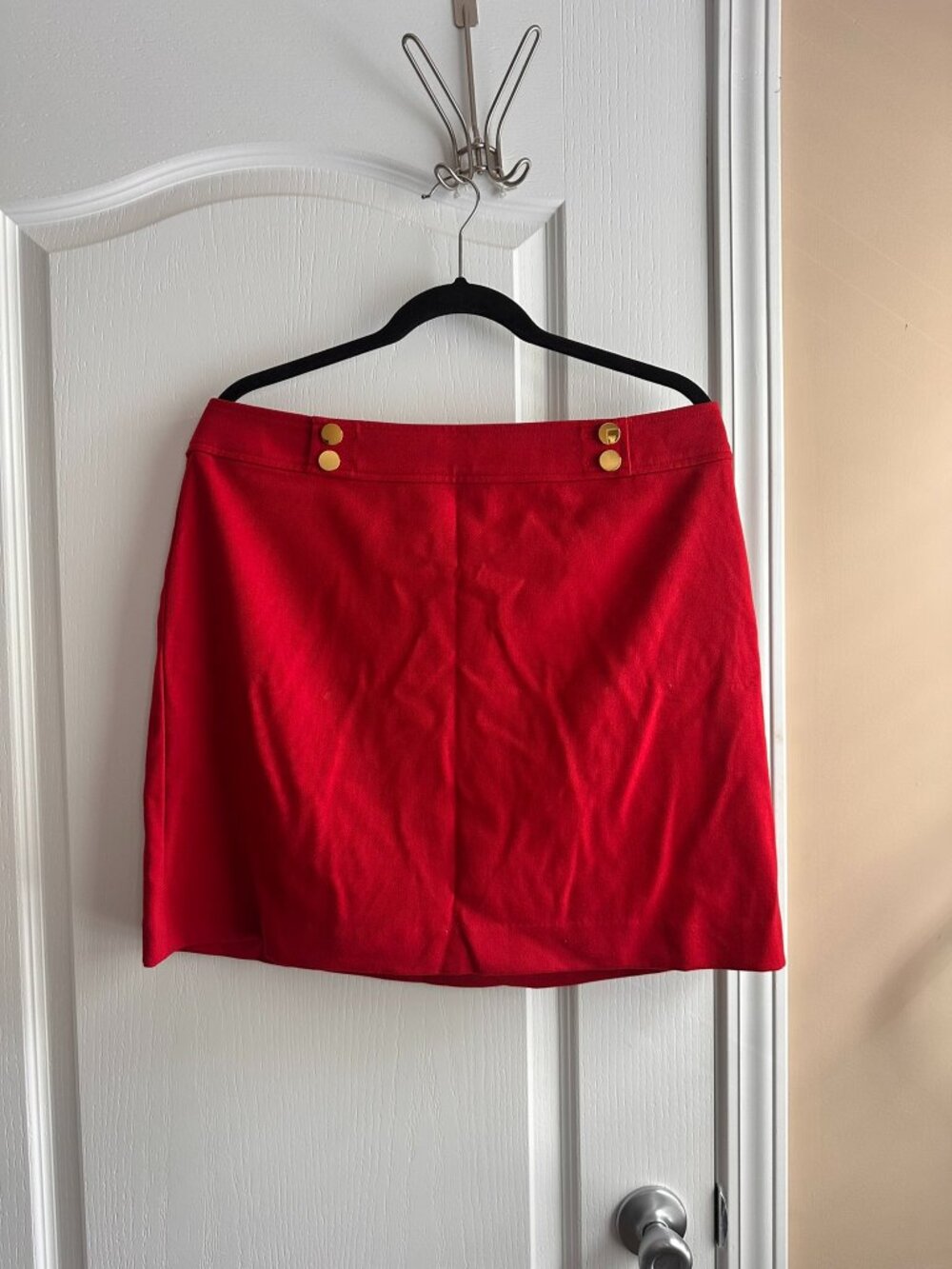 Ann Taylor Loft Outlet Red Skirt Size 14P